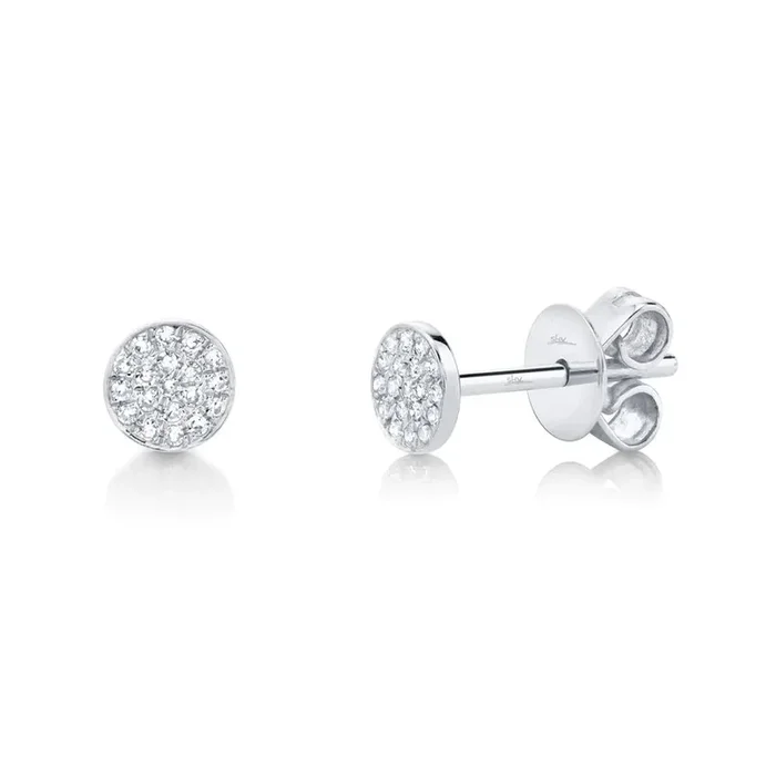 0.07ctw Diamond Pave Stud Earring