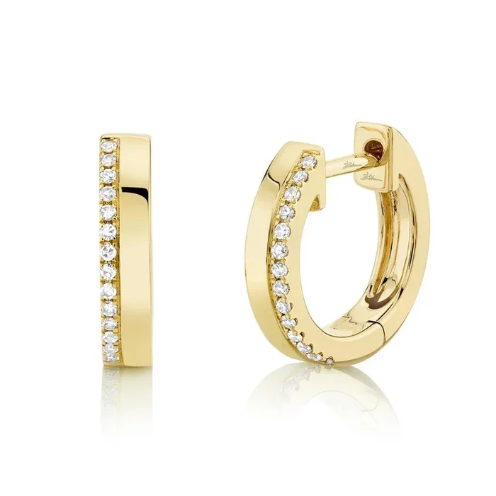 0.08ctw Diamond Huggie Earring