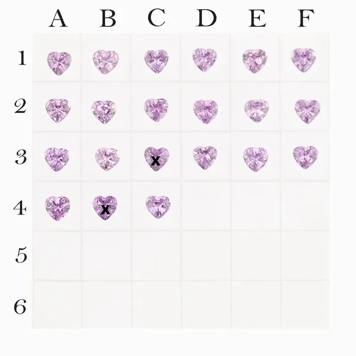 0.10ct Calibrated Heart Madagascar Sapphire (3.0mm) CS236