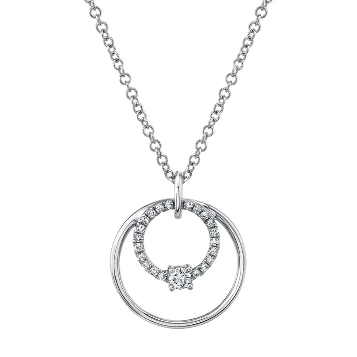 0.11ctw Diamond Circle Necklace