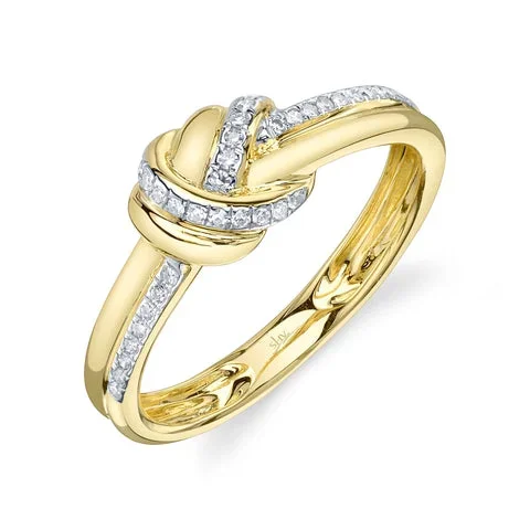 0.13CT DIAMOND LOVE KNOT RING