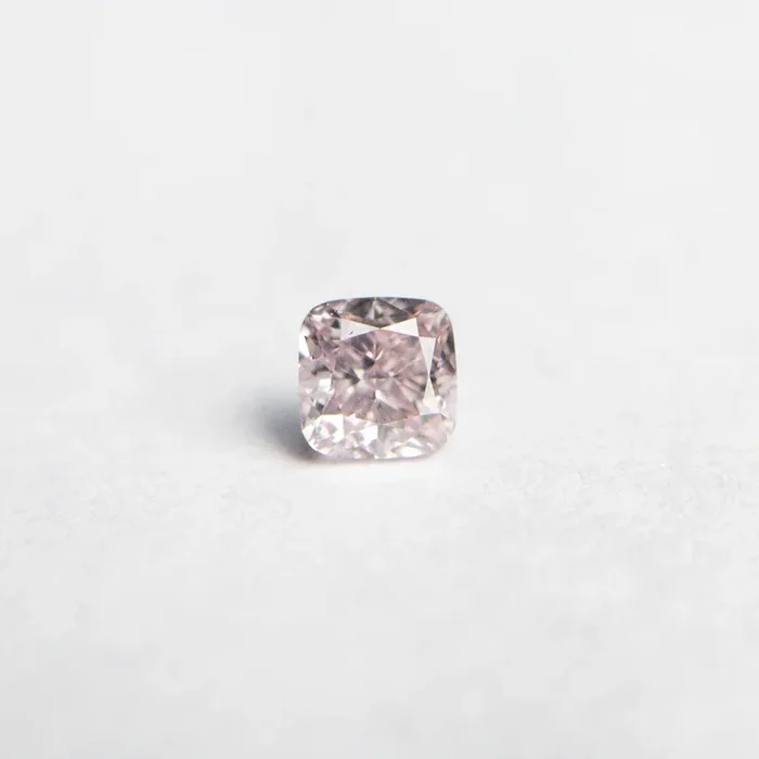 0.26ct 3.42×3.37×2.43mm GIA SI1 Fancy Purplish Pink Cushion Brilliant ?? 24102-01