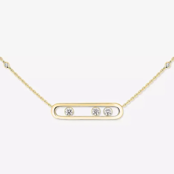 0.30ctw Yellow Gold Diamond Necklace