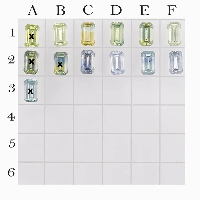 0.35ct Calibrated Emerald Montana Sapphires (5x3mm) CS162-5