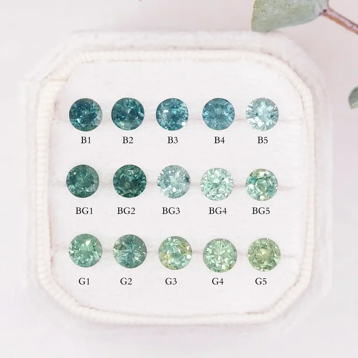 0.40-0.50ct Calibrated Round Montana Sapphires (4.5mm) CS265