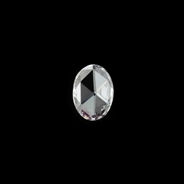 0.47ct Oval Rose Cut Diamond 7.35×5.36mm