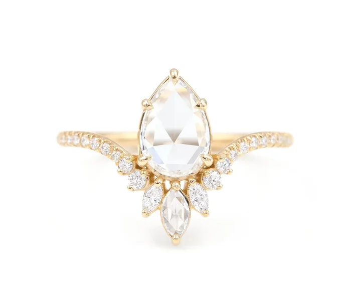 0.56-Carat Lotus Ring