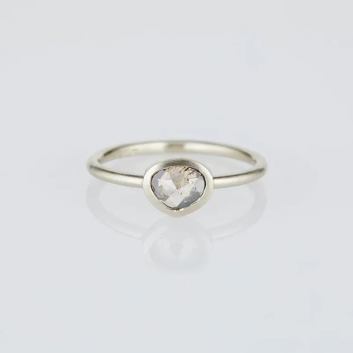 0.66 Carat One-of-a-Kind Rose Cut Brown Diamond Ring | DR193-OOAK