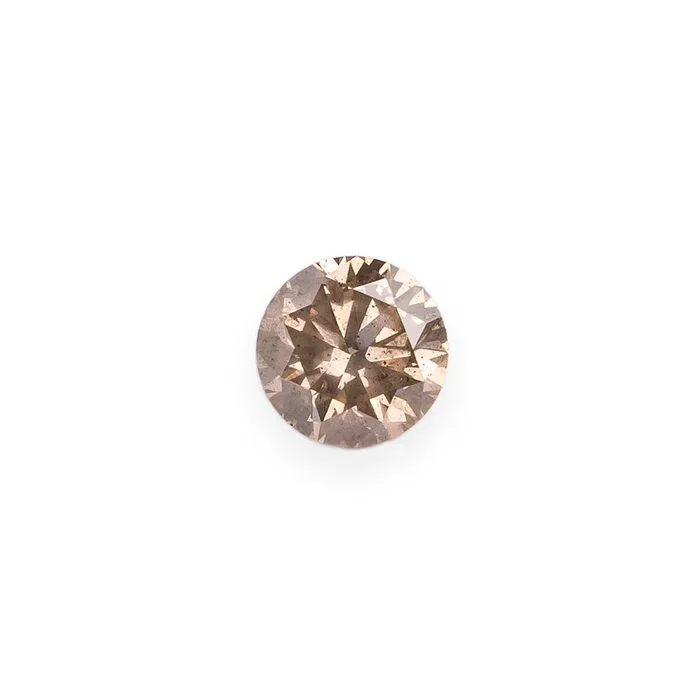 0.68ct 5.55mm BRILLIANT ROUND CUT CHAMPAGNE DIAMOND
