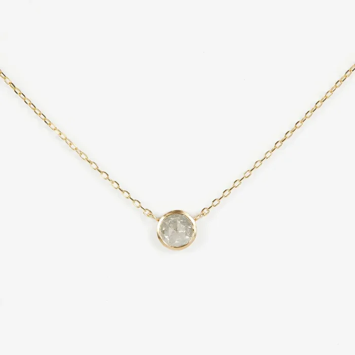 0.74 Carat One-of-a-Kind Rose Cut Diamond Necklace | DN13-OOAK