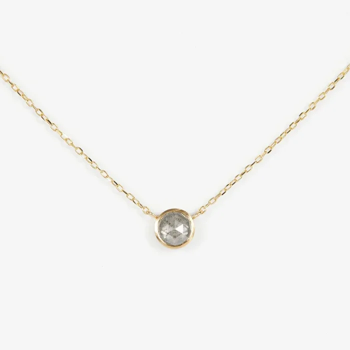 0.78 Carat One-of-a-Kind Rose Cut Diamond Necklace | DN15-OOAK