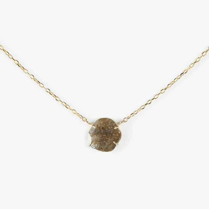 0.82 Carat One-of-a-Kind Diamond Slice Necklace | DN22-OOAK