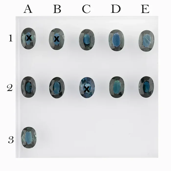 0.85ct Calibrated Oval Madagascar Sapphires Teal Blue (7.0mm)