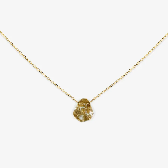 0.91 Carat One-of-a-Kind Diamond Slice Necklace | DN5-OOAK
