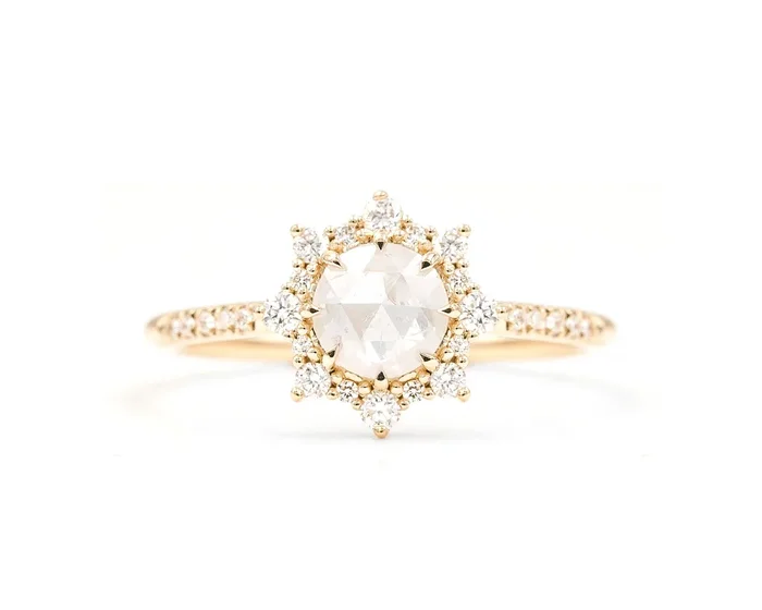 0.93-Carat Icy Grey Diamond Sienna Ring