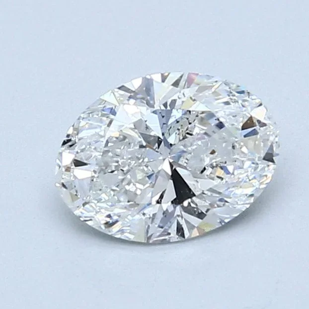 1.00 Carat D SI1 Oval Diamond