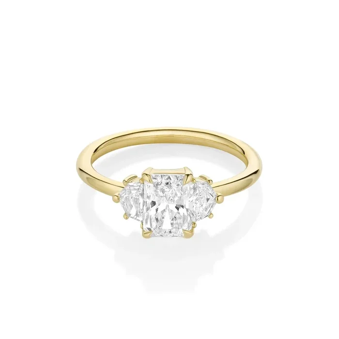 1.09ct Radiant Diamond Band & 0.28tcw Cadillac Diamond Ring