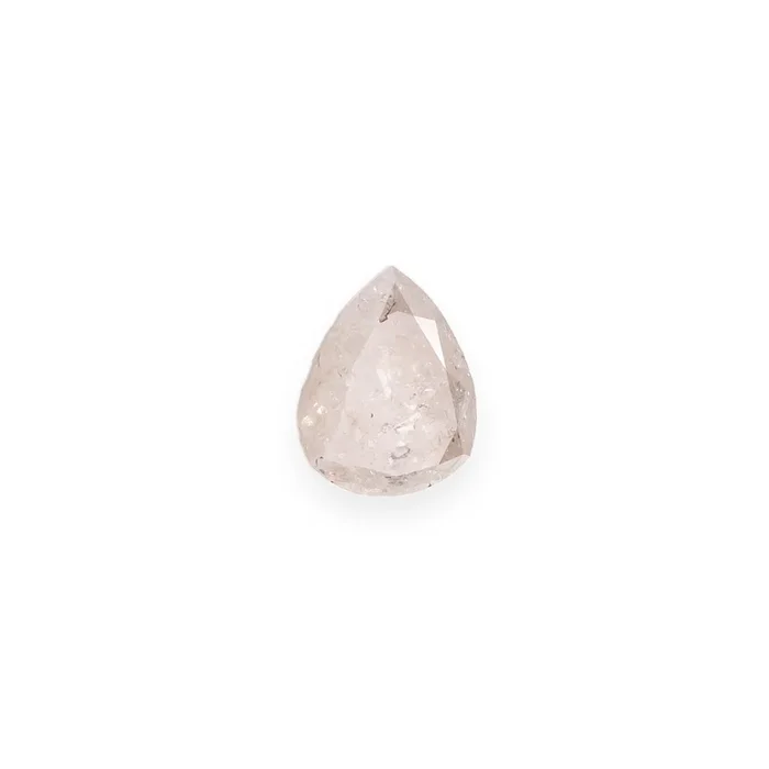 1.12ct 7.27×5.70×3.38mm PEAR DOUBLE CUT SALT & PEPPER DIAMOND