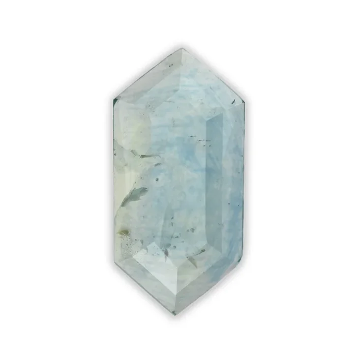 1.13ct 9.9×4.9×2.92mm ELONGATED HEXAGON CUT TEAL SAPPHIRE