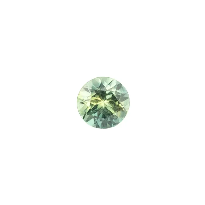 1.17ct Round Cut Parti Yellow Green Montana Sapphire SR333
