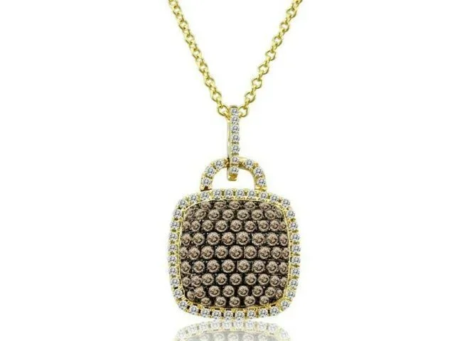 1/2 cts White Diamond Necklace in 14K Yellow Gold by Le Vian