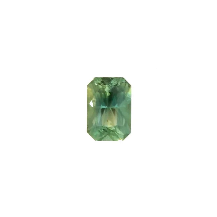 1.26ct Radiant Cut Blue Green Madagascar Sapphire SF494