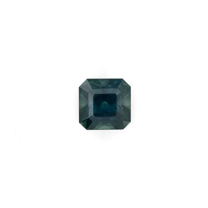 1.34ct Asscher Cut Teal Blue Montana Sapphire Sapphire SF559