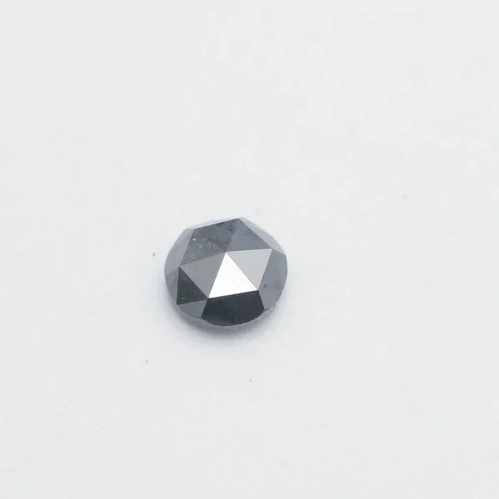 1.35ct 6.30mm ROUND DOUBLE CUT SALT & PEPPER DIAMOND