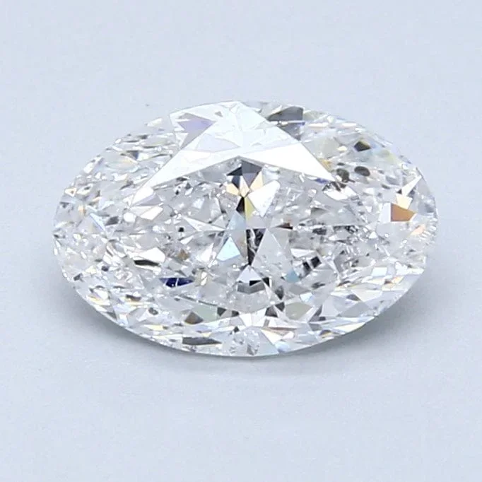 1.50 Carat D SI2 Oval Diamond