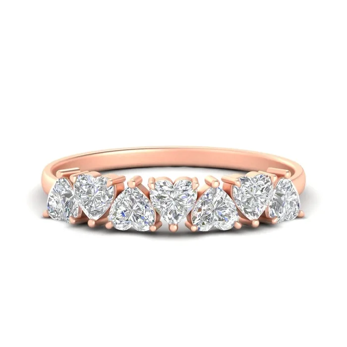 1.50 Carat Stunning Heart Diamond Band