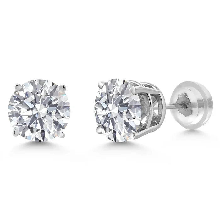 1.50 Cttw 14K Gold IGI Certified Lab Grown Diamond Stud Earrings For Women Men | Round Cut | F-G Color | VS Clarity