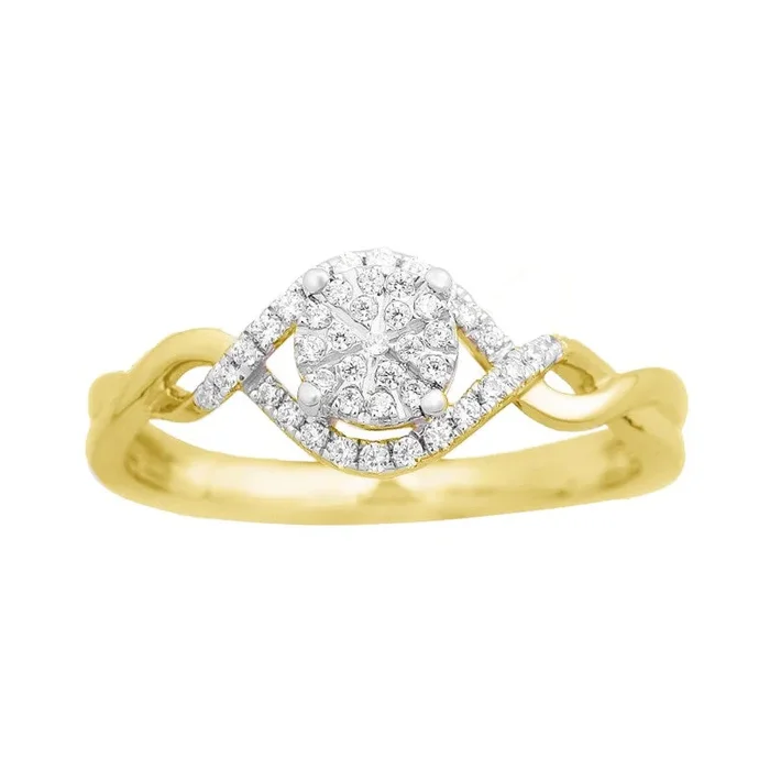 1/6ctw Diamond Halo Ring