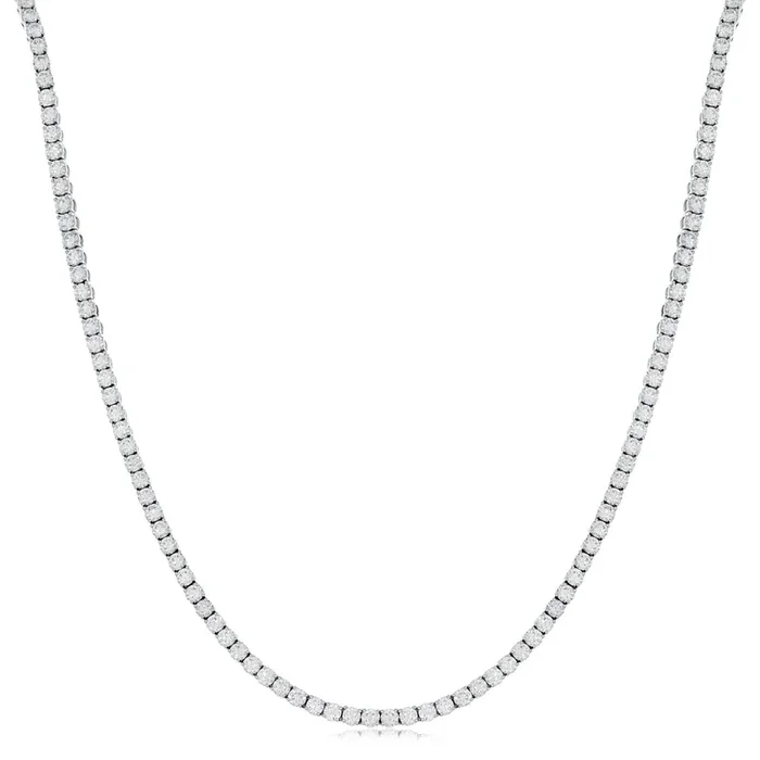 10 Carat Diamond Tennis Necklace