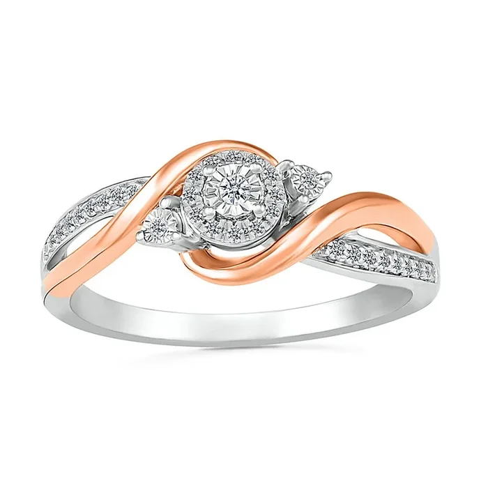 .10ctw Diamond Swirl Ring