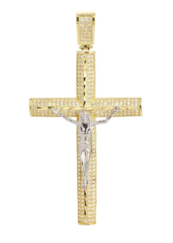 10K Gold Cross / Crucifix Pendant | 9.1 Grams