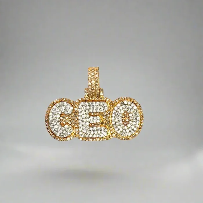 10K Yellow Gold .25TCW Yellow Diamond CEO Unisex Pendant