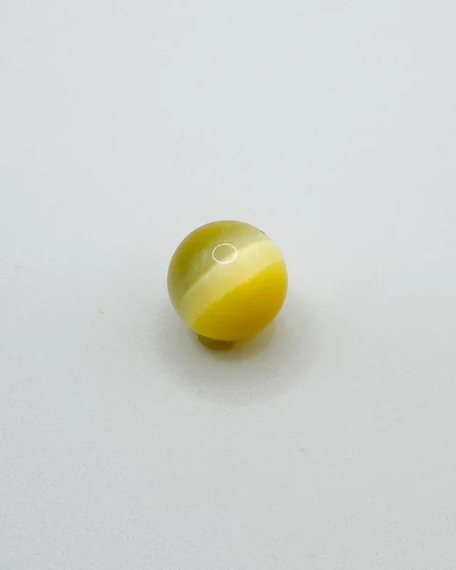 10mm Orbis Yellow Man-Made Cat’s Eye Sphere