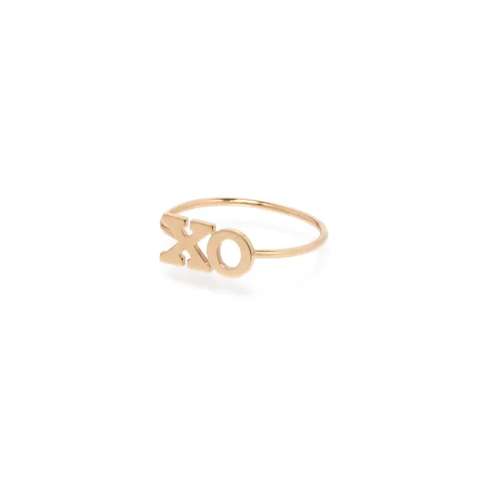 14k 2 Initial Letter Ring