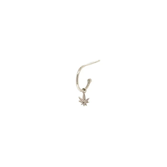 14k Dangle Itty Bitty Mary Jane Charm Huggie Hoop – SALE