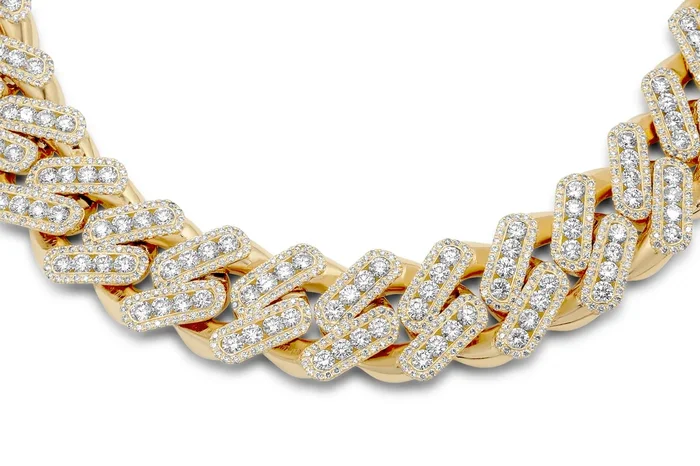 14k Diamond Chain, Miami Cuban Link 19.16mm 48.50 ctw