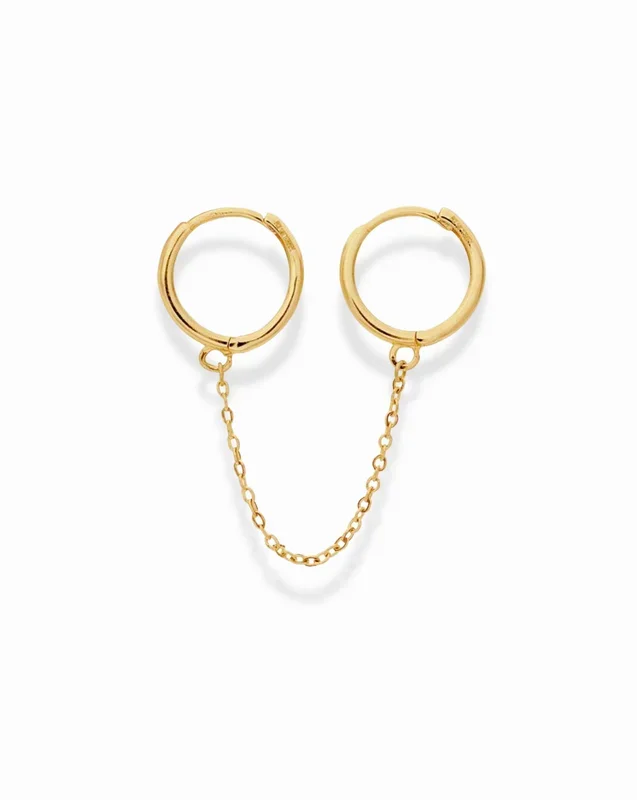14k Eleanor Chain Duo Huggie
