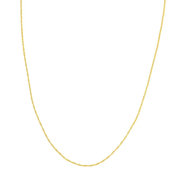 14k Gold 1.3mm Rope Chain, 16″