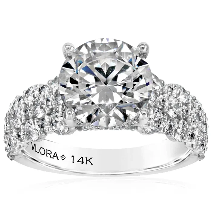 14K Gold 1.50 CTW Diamond Engagement Ring Setting
