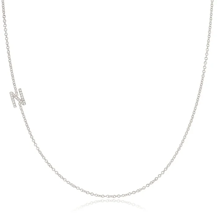 14k Gold Asymmetrical Letter Necklace – N