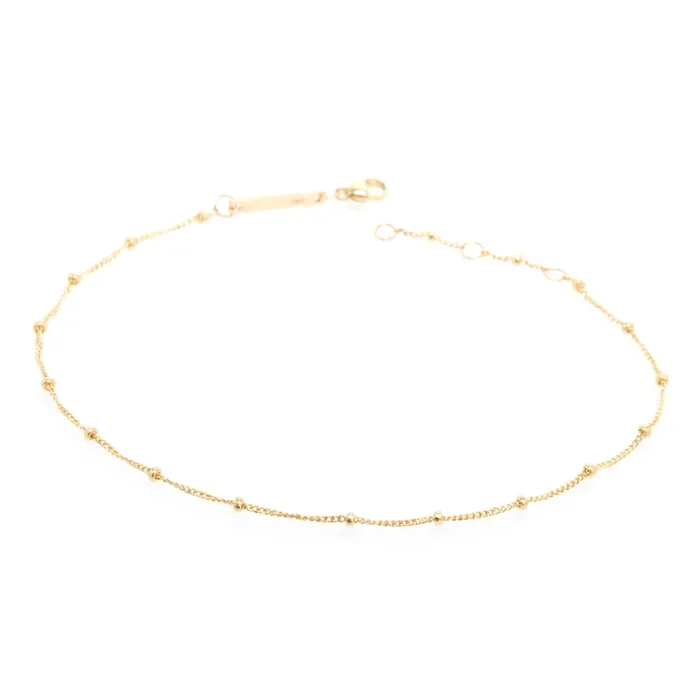 14k Gold Satellite Chain Bracelet