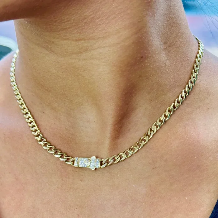 14K Hollow Cuban Choker (5MM / 16” Inches) JTJ™