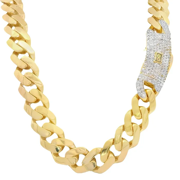 14k Hollow Cuban MONACI Chain (11MM / 22” Inches) JTJ™
