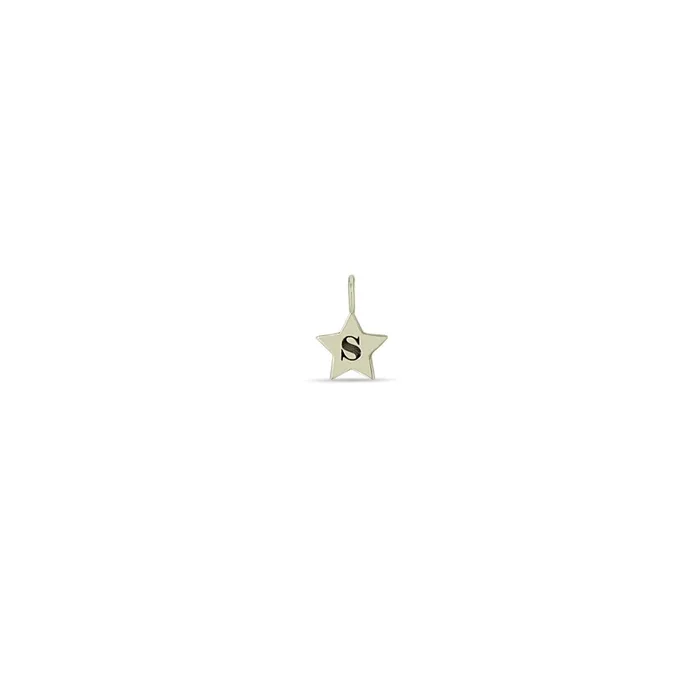 14k Initial Star Charm – SALE