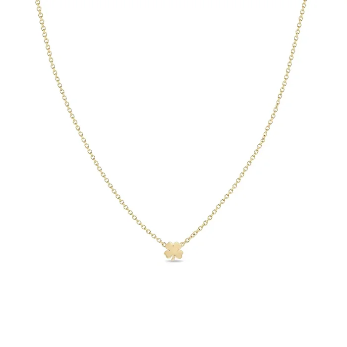 14k Itty Bitty Clover Necklace