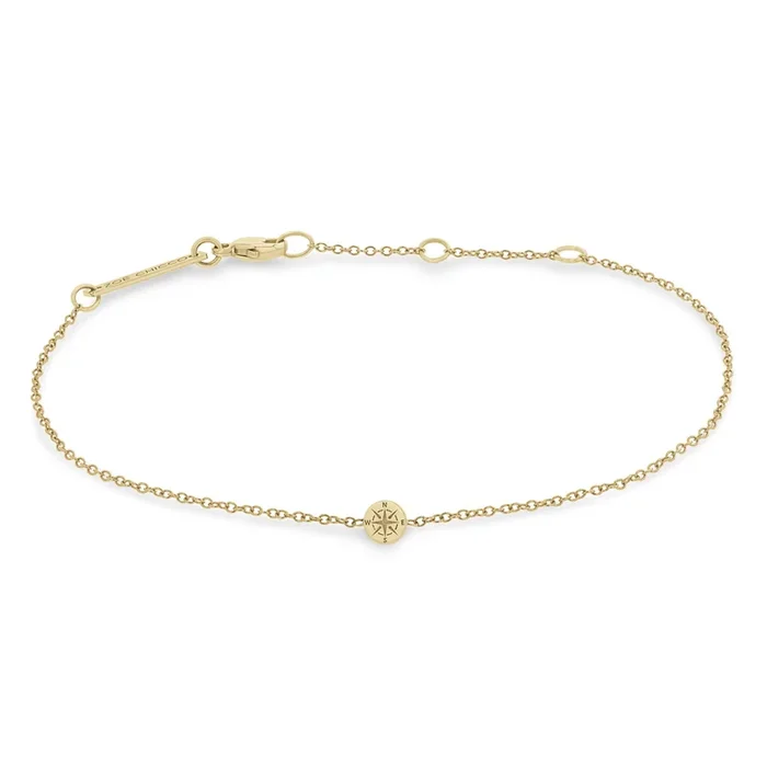 14k Itty Bitty Compass Bracelet